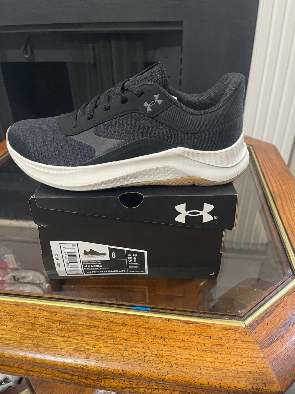 Under Armour Men’s Black and White Athletic Trainer
